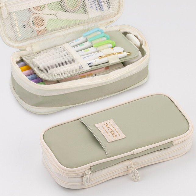 Upgraded Macaron Color Student File Box & Pencil Case