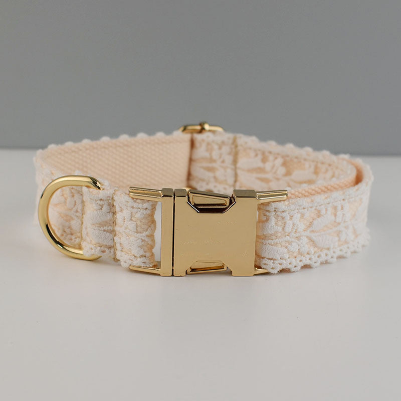 Velvet Pet Collar with Traction Rope