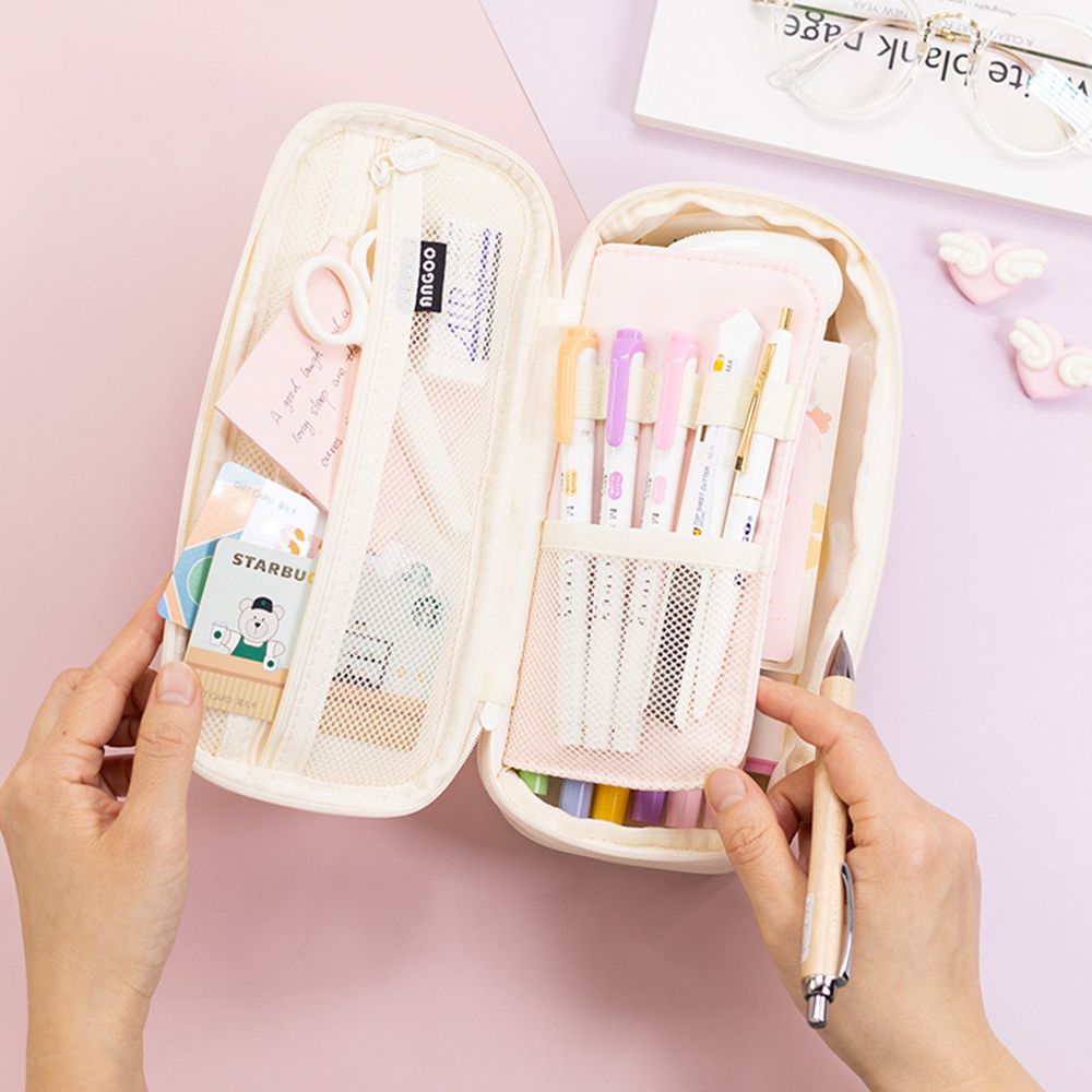 Upgraded Macaron Color Student File Box & Pencil Case