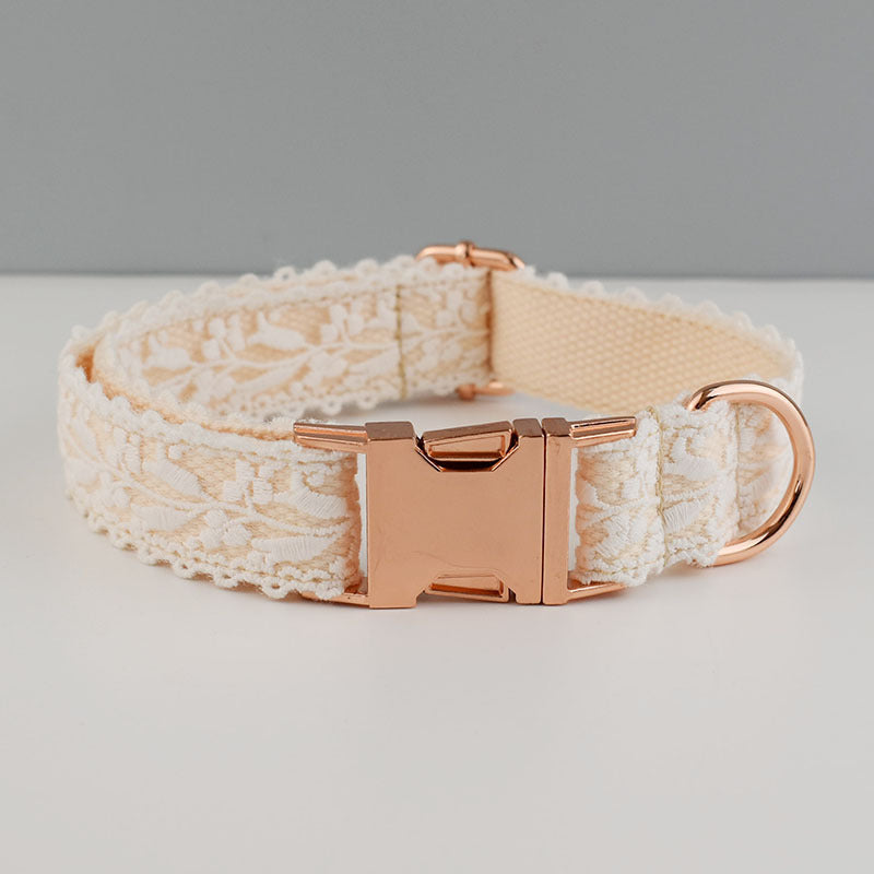 Velvet Pet Collar with Traction Rope